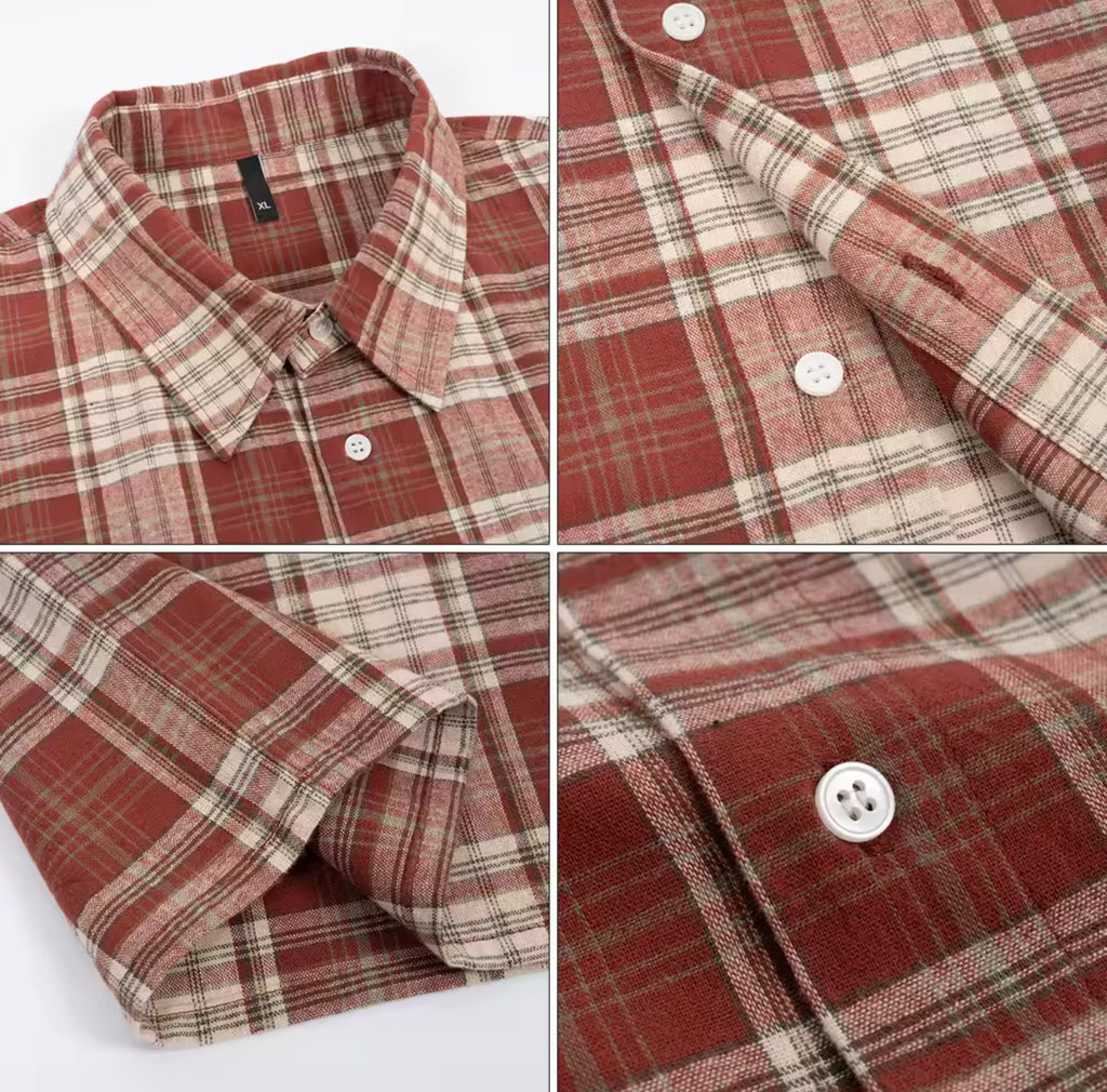 Boxy Plaid Button Up