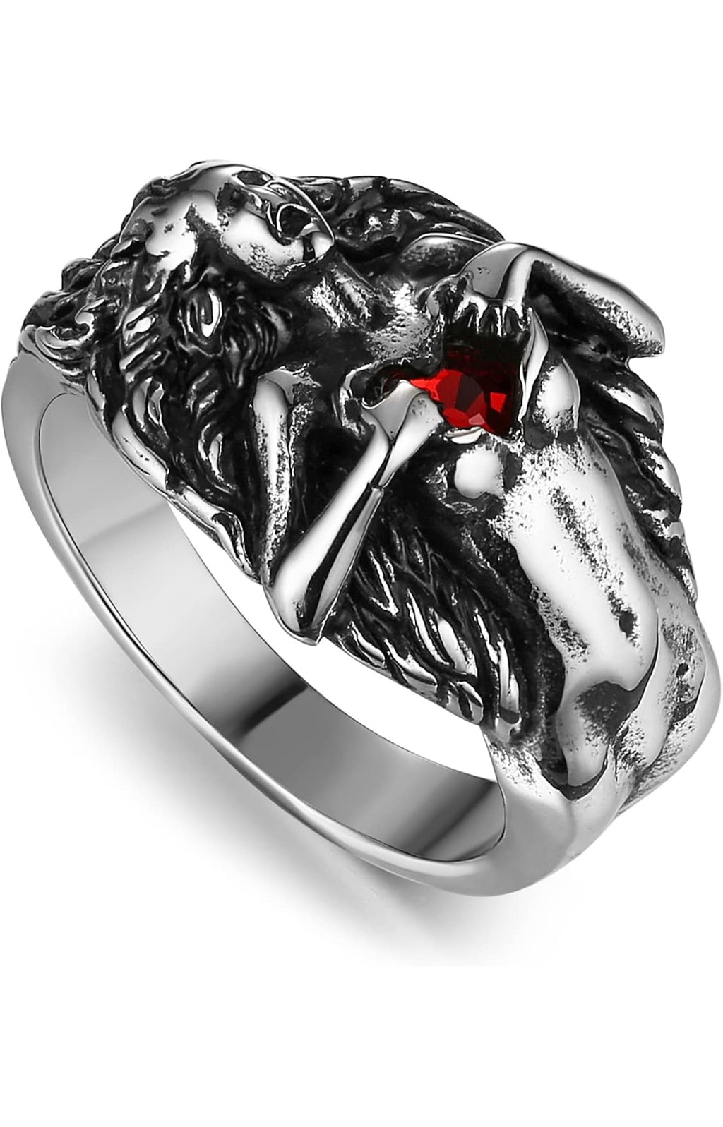 Red Love Ring 925 Sterling Silver