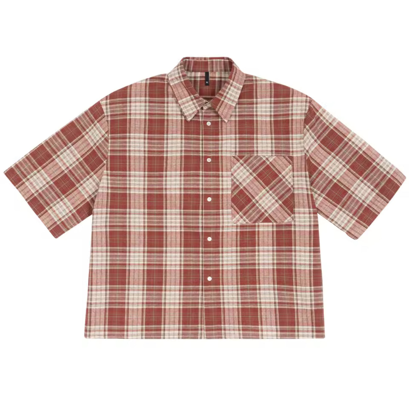 Boxy Plaid Button Up