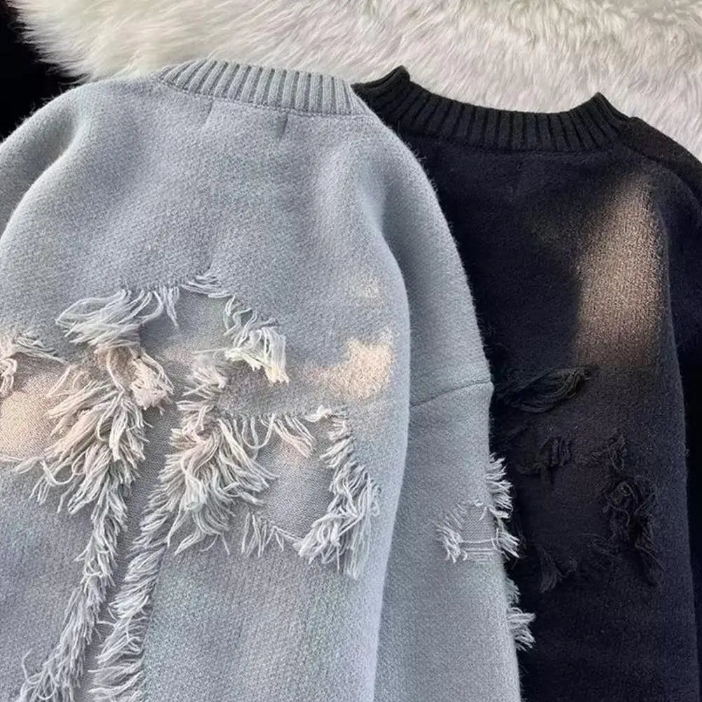 Knitted Cross Sweater