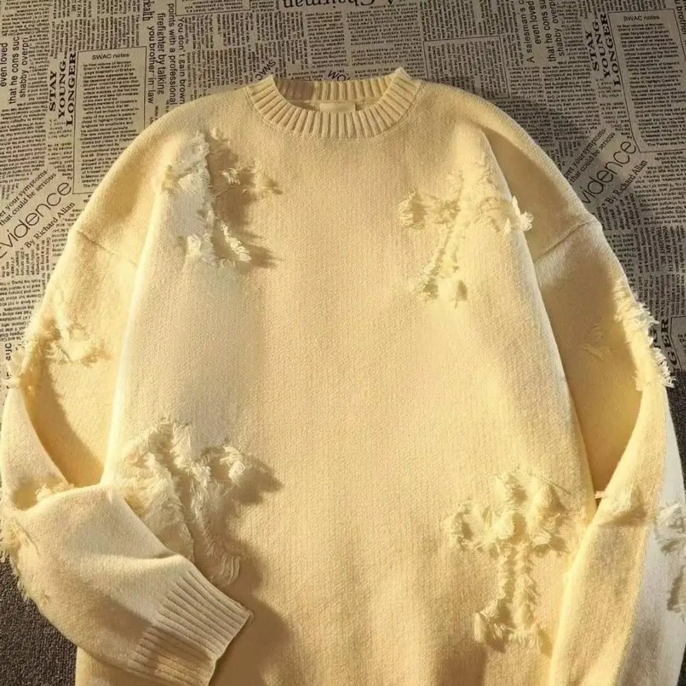 Knitted Cross Sweater